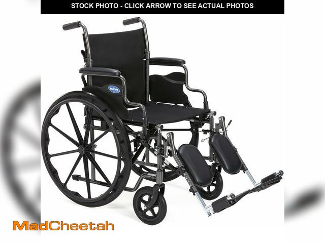 Lot 74-14305661 - Invacare Wheelchair for Adult, Compact Folding Manual Wheel Chair with Flip-Back &amp; Removable Des...