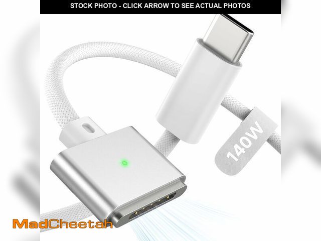 Lot 74-14428871 - LUCMO Magnetic 3 Cable 6.6 FT for M5/M4/M3/M2 MacBook Air Pro Charger - UNUSED