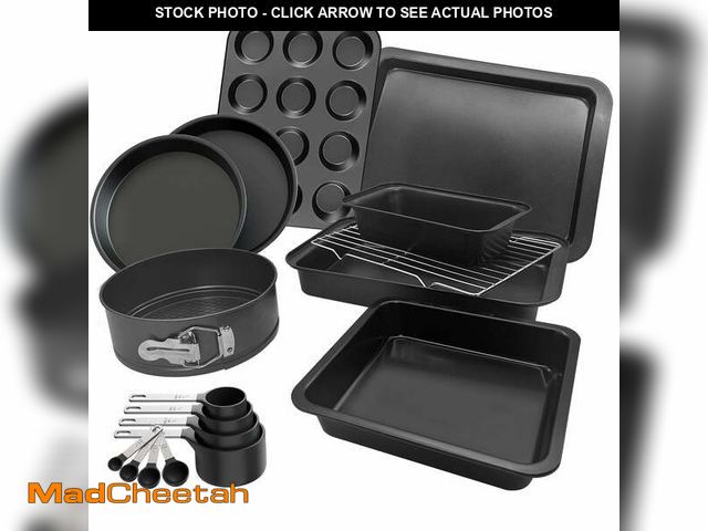 Lot 74-14434545 - Premium 17 Piece Bakeware Sets | Carbon Steel, Non Stick &amp; Oven Safe up to 500Â°F | Complete Bak...
