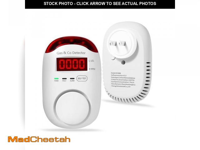 Lot 74-11548290 - Combination Gas &amp; Carbon Monoxide Detectors Plug in, 2-in-1 Natural Gas Detector &amp; Carbon Mo...