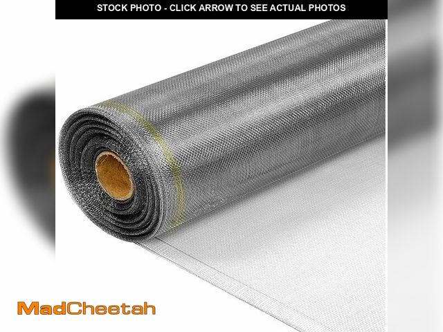 Lot 74-13066843 - 304 Stainless Steel Mesh Screen Roll 39.4 inch x 98.4 ft Window Screen Replacement Wire Mesh for Air...