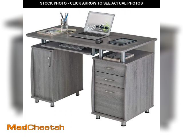 Lot 74-12199399 - 47.5'' Computer Desk with File Cabinet and Drawers, Storage Cabinet with Removable Shelf and Ventila...