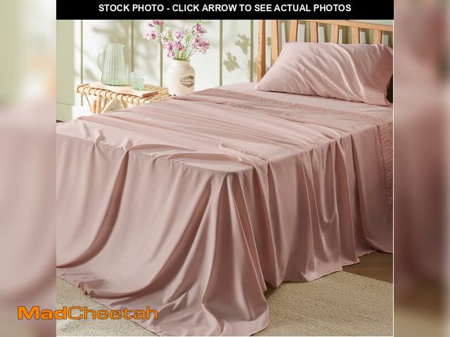 Lot 74-12433515 - Bedsure Twin XL Sheet Sets Dorm Bedding - 3 Pieces Soft Extra Long Twin Sheets, Hotel Luxury, Easy C...