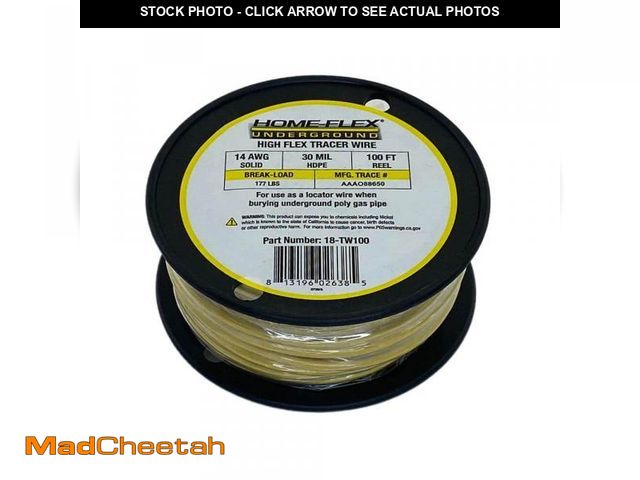 Lot 74-12405117 - HOME-FLEX 100 ft. 14-Gauge Tracer Wire - UNUSED