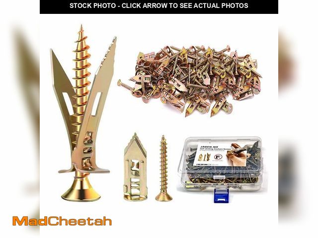 Lot 74-14064440 - Self-Drilling Drywall Anchors,Heavy Duty Drywall Anchors and Screws kit,Door Hinge Repair Tool,Dry W...
