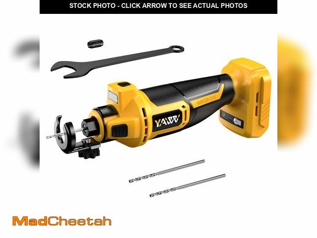 Lot 74-14265969 - Cordless Drywall Cut-Out Tool for Dewalt 20V Battery, 3 Speed Adjustable Brushless Rotary Saw with U...