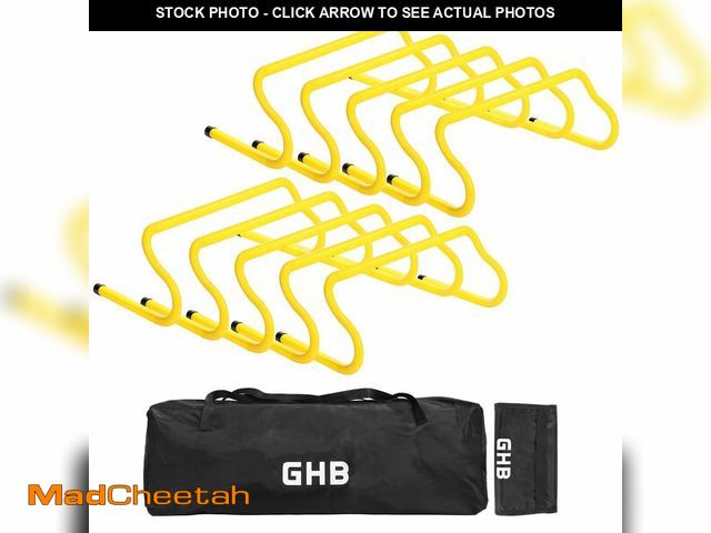 Lot 74-13625204 - GHB 10 Pack 8" Agility Hurdles Speed Agility Training Hurdles, Detachable Sturdy Hurdles Training Eq...