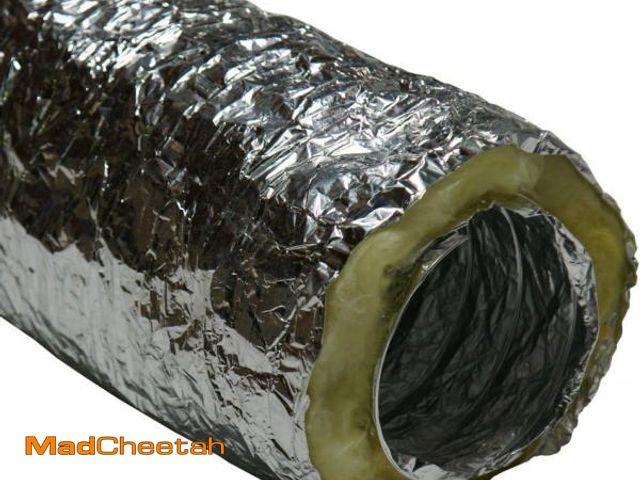 Lot 74-12137210 - Rubber-Cal "HVAC Insulated-Flex" Ducting Ventilation Duct Hose, 4-Inch by 25-Feet - UNUSED