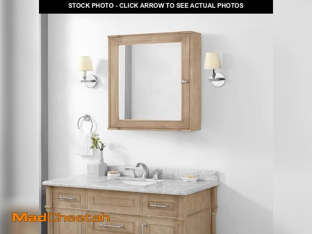 Lot 74-13510474 - Home Decorators Collection Aberdeen 24 in. W x 8 in. D x 27 in. H Rectangular Surface Mount Antique ...