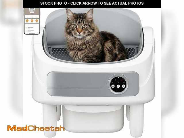 Lot 74-14169031 - Andpety Automatic Litter Box, Self-Cleaning Cat Litter Box with Bio-Radar &amp; 10 Safety Sensors fo...