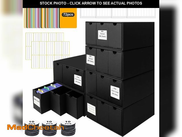 Lot 74-13549382 - Toploader Storage Box for 3" x 4" 35pt Rigid Card,Holds 1950+ Toploaders,Trading Card Organizer with...