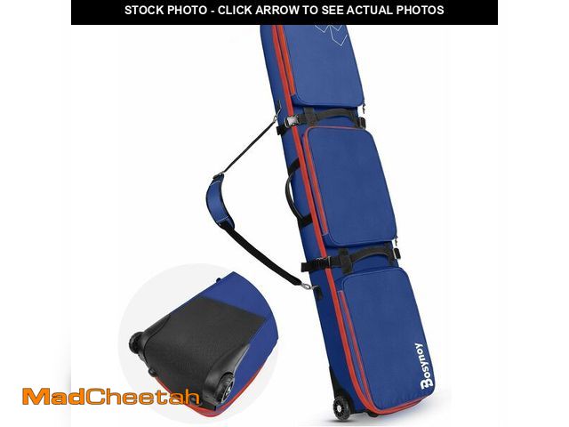 Lot 74-14078902 - Bosynoy Snowboard Bag with Wheels, Waterproof Padded Snowboard Bags for Air Travel, Extendable to 17...