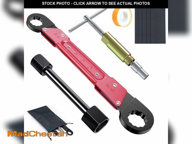 Lot 74-14471786 - 10PCS Angle Stop Valve Tool Kit, 2-in-1 Plumber Wrench and Compression Sleeve Puller, Sandpaper, Tap...