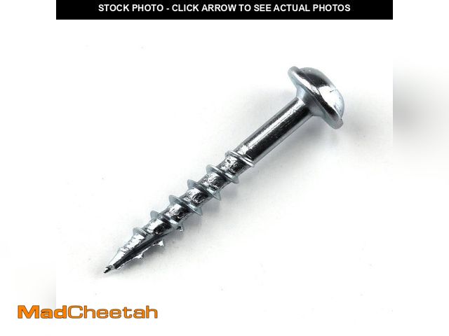 Lot 74-12871013 - Kreg #8 x 1-1/4 in. Internal Square Drive Round Head Zinc Coarse Pocket-Hole Screw (250-Pack) - UNUS...