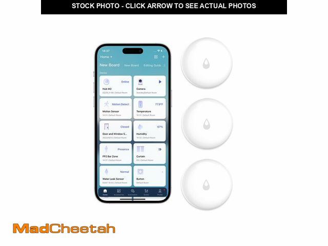 Lot 74-13540187 - Aqara Water Leak Sensor 3 Pack, Zigbee Wireless Water Leak Detector for Alarm System and Smart Home ...