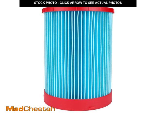 Lot 74-14437222 - Milwaukee Large Wet/Dry Shop Vacuum High Efficiency Filter Compatible for Milwaukee (1-Pack) - UNUSE...