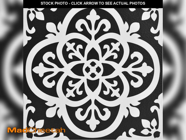 Lot 74-13949787 - FloorPops Black Gothic Peel &amp; Stick Floor Tiles, FP2475 - UNUSED