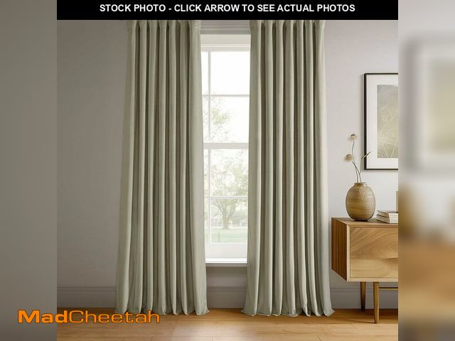 Lot 74-13040318 - HPD Half Price Drapes Signature Velvet Thermal Blackout Curtains for Living Room 108 Inch Long (1 Pa...