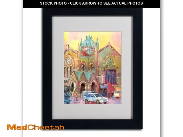 Lot 74-12510559 - Trademark Fine Art -Richard Wallich 'Boston 2' Matted Framed Art 16" x 13" - UNUSED