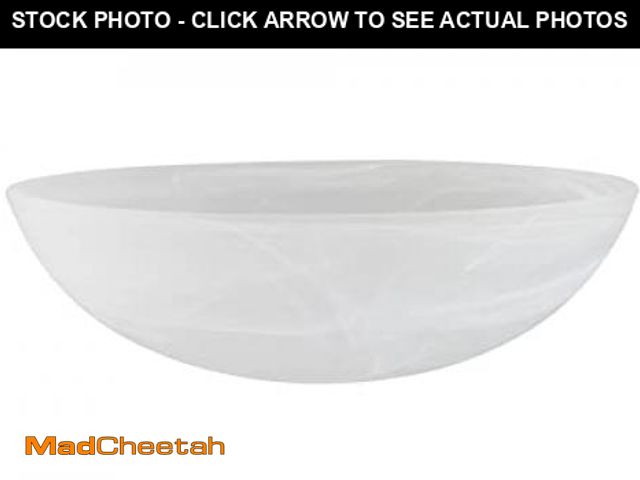 Lot 74-12098022 - Aspen Creative 23515-11,Alabaster Replacement Glass Shade for Medium Base Socket Torchiere Lamp, Swa...