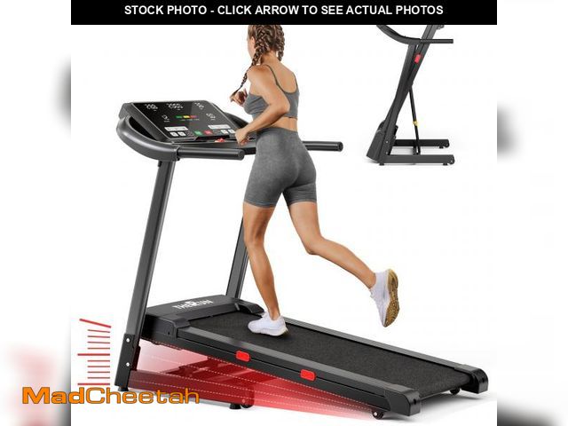 Lot 74-12424249 - THERUN Incline Treadmill, 0-12% Auto Incline Treadmill for Running and Walking, 300 lbs Weight Capac...