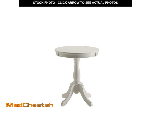 Lot 74-12464814 - Acme Furniture Alger White Side Table - UNUSED
