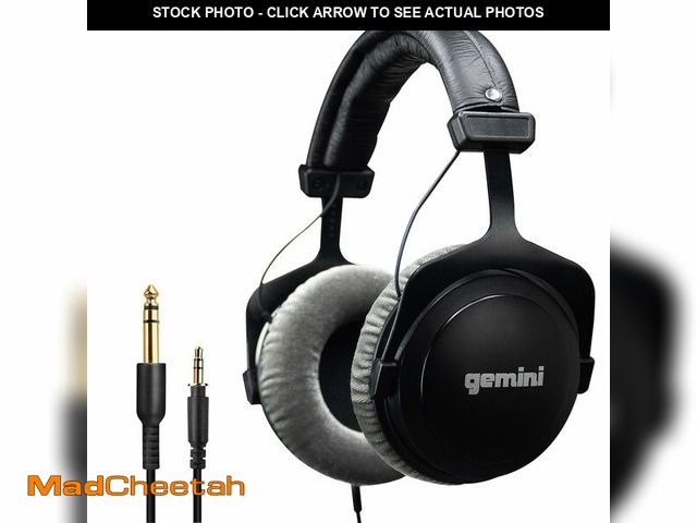 Lot 74-14281149 - Gemini Wired DJ Headphones, 53mm Drivers, Closed-Back (DJX-1000) - UNUSED