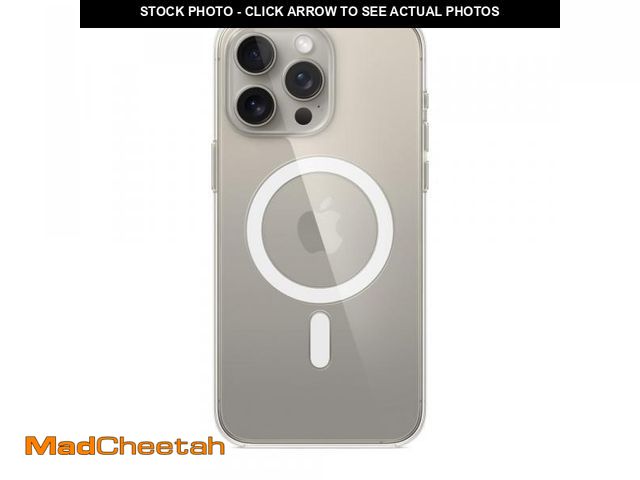 Lot 74-12432810 - Apple iPhone 15 Pro Max Clear Case with MagSafe: Lightweight Phone Case, Wireless Charging Compatibl...