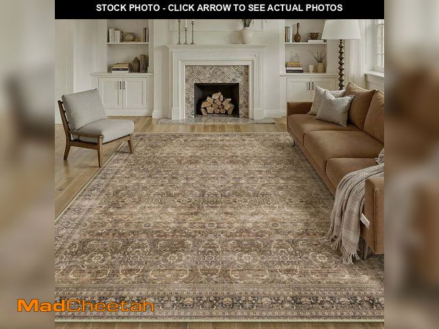 Lot 74-12667132 - WIPONKEN 9x12 Area Rugs for Living Room Bedroom Dining Room Office Farmhouse, Machine Washable Non S...