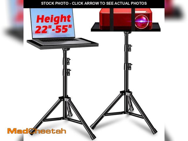 Lot 74-12538135 - REHOSEUP Projector Stand, 33LB Load Bearing &amp; 22-55" Height Adjustable, for Projector/Laptop/DJ ...