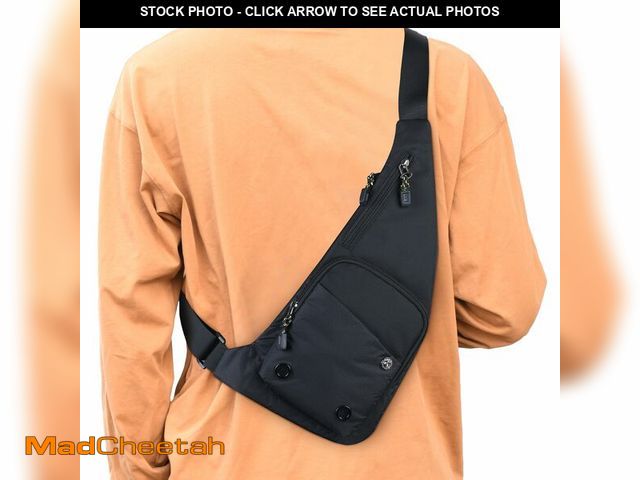 Lot 74-12457652 - Peicees Small Sling Bag For Men Waterproof Crossbody Bag Man Purse Slim Chest Backpack Shoulder Bag ...