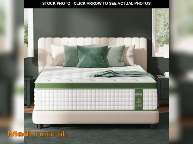 Lot 74-12486933 - Sleepmax 14 inch Firm Queen Hybrid Mattress in a Box, 760 + Pocket Springs for Motion Isolation, Pai...