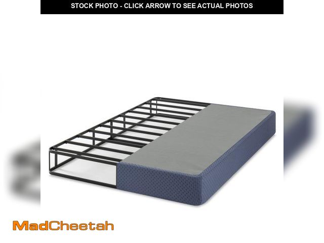 Lot 74-12264694 - Mellow 9  Box Spring  Heavy Duty Steel  Easy Assembly  Navy  Twin - UNUSED