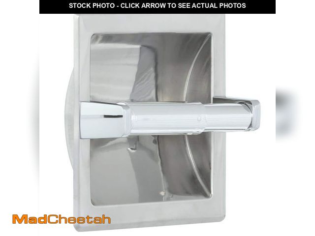 Lot 74-13692933 - Franklin Brass Futura Recessed Toilet Paper Holder in Polished Chrome - UNUSED