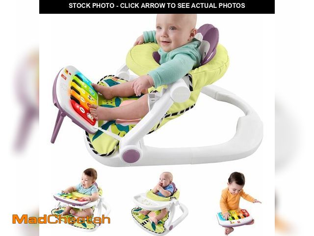Lot 74-13041344 - Fisher-Price Portable Baby Chair Kick &amp; Play Deluxe Sit-Me-Up Seat with Piano Learning Toy &amp;...