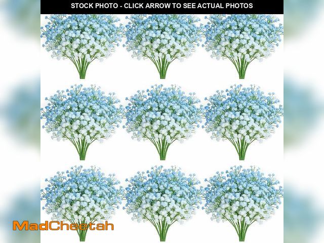 Lot 74-14474897 - DIYDOFUN 120 PCS Sky Blue Babys Breath Artificial Flowers, Real Touch - UNUSED
