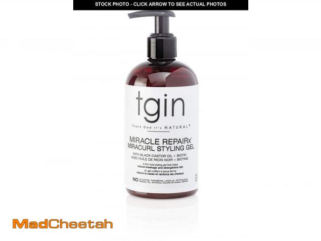 Lot 74-11557534 - tgin Miracle RepaiRx Miracurl Styling Gel for Natural hair - Curls - Kinks - Waves - USED
