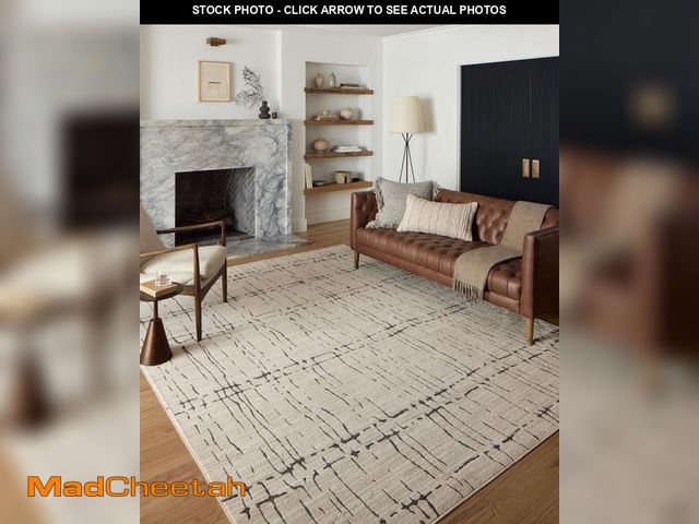 Lot 74-12124069 - Loloi Darby Collection DAR-06 Sand/Dk. Grey 9'-2" x 13' Area Rug - UNUSED