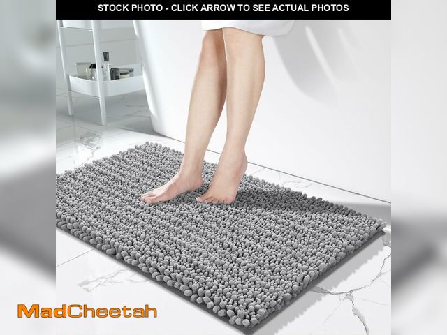 Lot 74-12707715 - Yimobra Long Bathroom Rugs Non Slip Washable 44x24 Inch - Ultra Soft Absorbent Chenille Bath Mat, Qu...