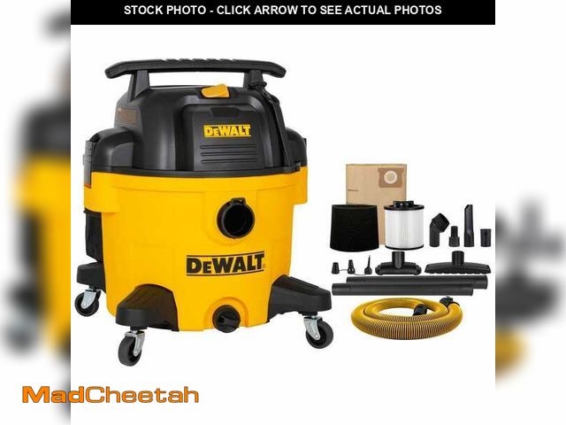 Lot 74-14315879 - DEWALT 9 Gal. 5.0 HP Portable Wet/Dry Vacuum with Hose Accessories and Accessory Bag - UNUSED