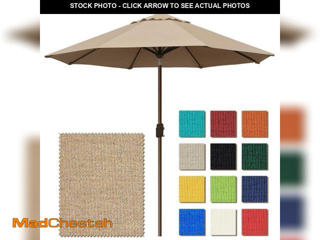 Lot 74-12262707 - EliteShade USA 10-Year-Non-Fading 9Ft Market Umbrella Patio Umbrella Outdoor Table Umbrella with Ven...