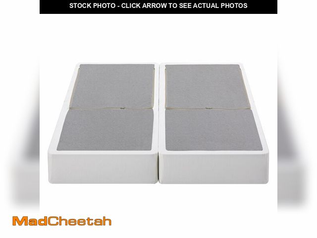 Lot 74-12614704 - ZINUS 9 Inch Box Spring with Cover, No Assembly Mattress Foundation, Sturdy Metal Structure, Split Q...