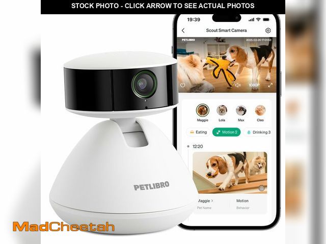 Lot 74-14271154 - PETLIBRO AI Dog Camera Pet Camera Indoor with Phone App [Multi-Pet Recognition, Daily Activity Analy...