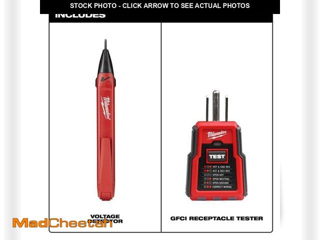 Lot 74-13798554 - Milwaukee Non-Contact Voltage and GFCI Receptacle Premium Test Kit - UNUSED
