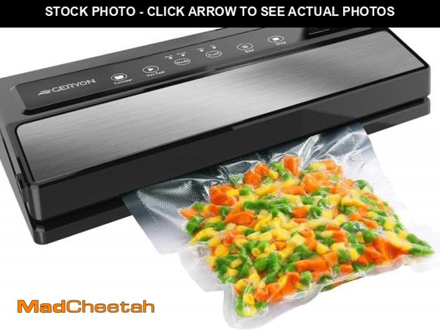 Lot 74-12115091 - GERYON Vacuum Sealer, Vacuum Sealer Machine for Food Storage with Sealer Bags &amp; Roll, Automatic ...