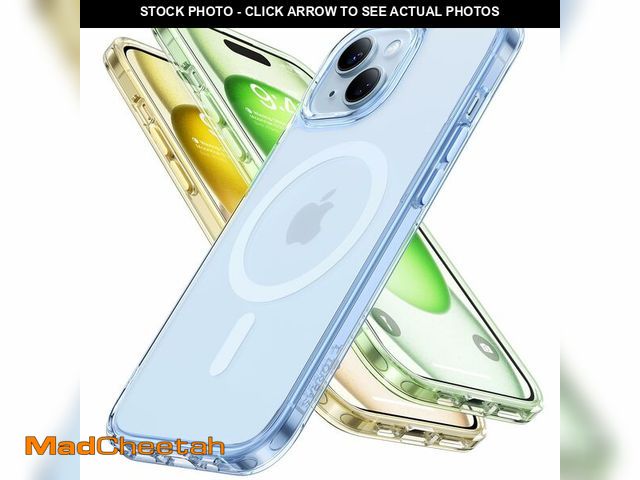 Lot 74-12460237 - TORRAS Magnetic Case for iPhone 14/15, Compatible with MagSafe, Clear Blue - UNUSED