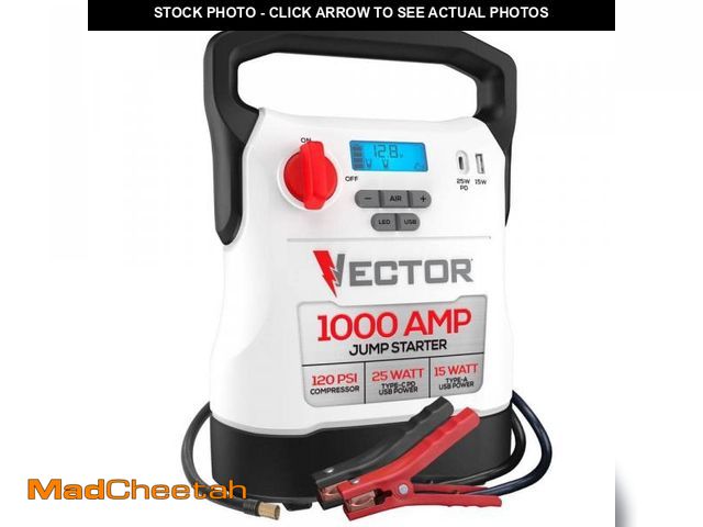 Lot 74-12143232 - 1000 Amp Jump Starter, Compressor, USB Power - UNUSED