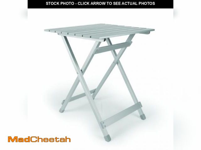 Lot 74-12098093 - Camco Large Aluminum Side Table | Features Easy Setup &amp; Supports Up to 110lbs | 19.5 L x 20" W x...