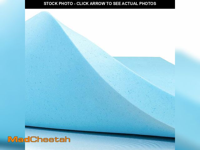 Lot 74-14603331 - Mattress Topper Queen, 3 Inch Gel Infused Memory Foam Bed Topper for Queen Size, CertiPUR-US Certifi...