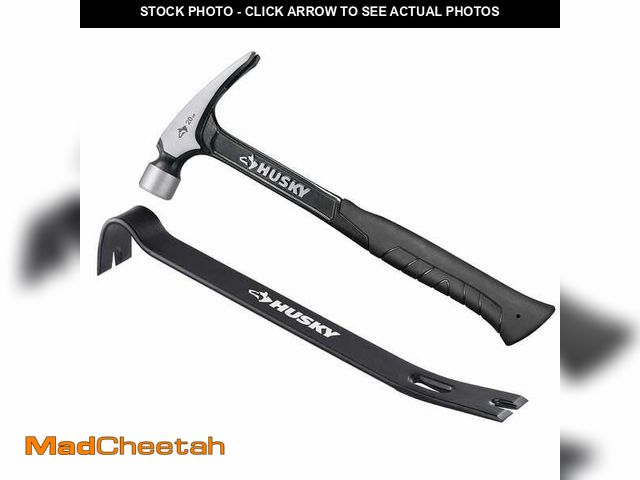 Lot 74-14467949 - *RUSTY/MISSING HAMMER* Husky 20 oz. Steel Rip Hammer and 15 in. Wrecking Bar N-A20P15HK *RUSTY/MISSI...